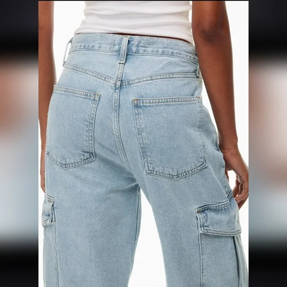 Agolde minka cargo jeans in realm 26 NWT - Picture 6 of 16